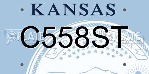C558ST Kansas License Plate