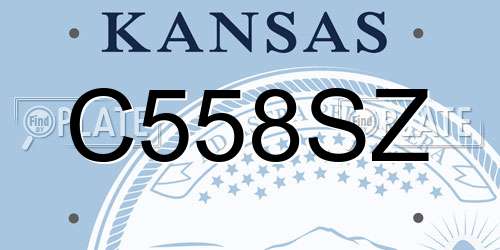 C558SZ Kansas License Plate