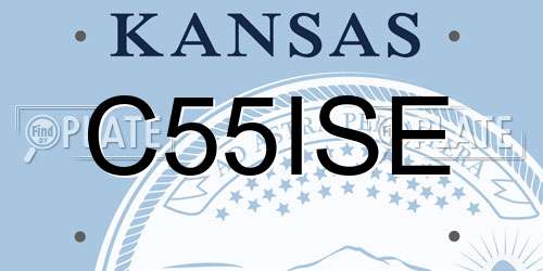 C55ISE Kansas License Plate
