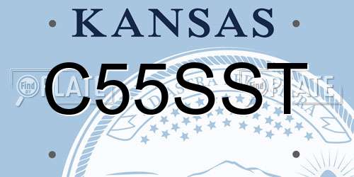 C55SST Kansas License Plate