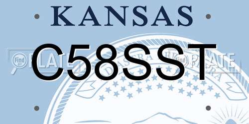 C58SST Kansas License Plate