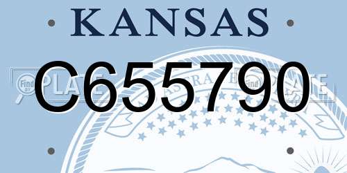 C655790 Kansas License Plate