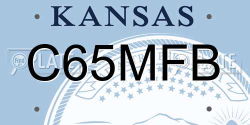 C65MFB Kansas License Plate
