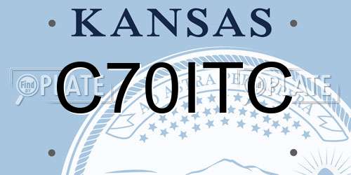 C70ITC Kansas License Plate