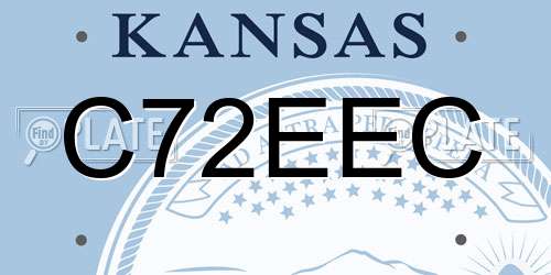 C72EEC Kansas License Plate