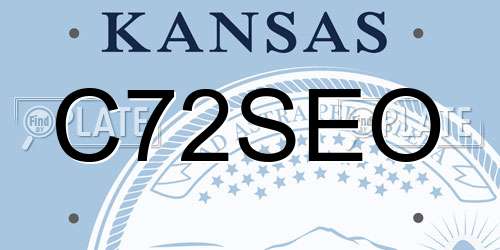 C72SEO Kansas License Plate