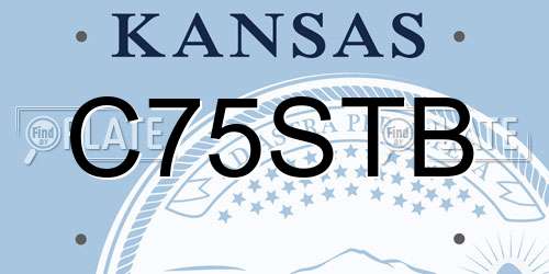 C75STB Kansas License Plate