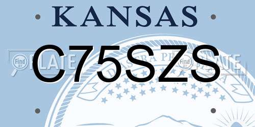 C75SZS Kansas License Plate