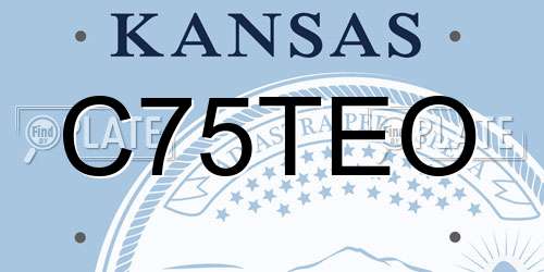 C75TEO Kansas License Plate