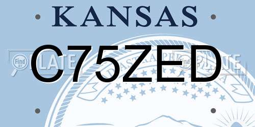 C75ZED Kansas License Plate