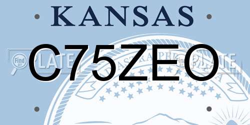 C75ZEO Kansas License Plate