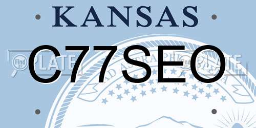 C77SEO Kansas License Plate