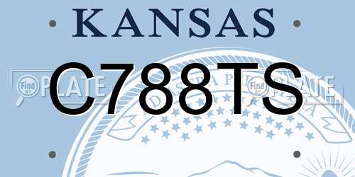 C788TS Kansas License Plate