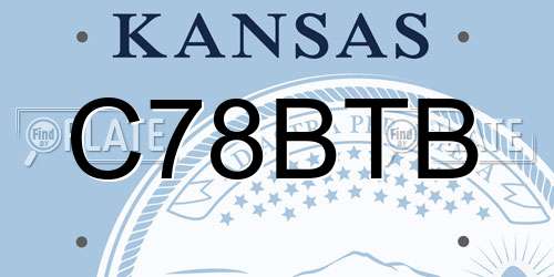 C78BTB Kansas License Plate