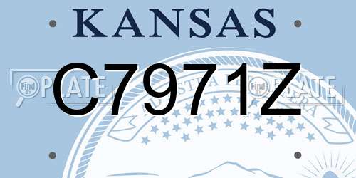 C7971Z Kansas License Plate