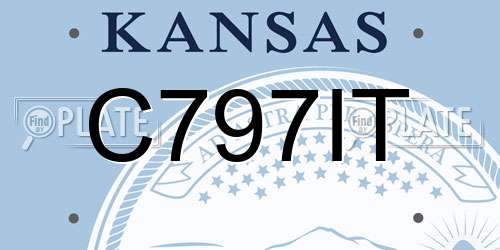C797IT Kansas License Plate