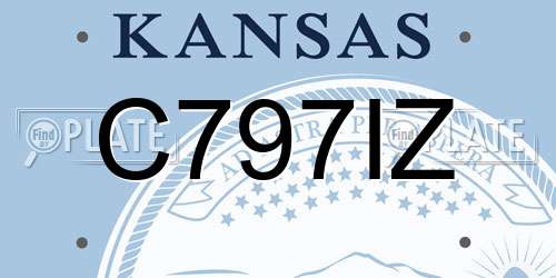 C797IZ Kansas License Plate