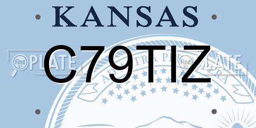 C79TIZ Kansas License Plate