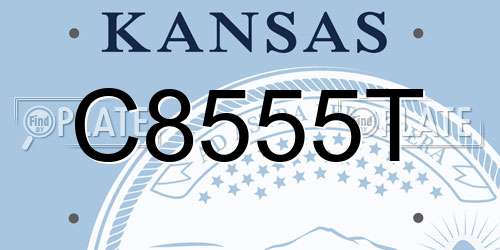 C8555T Kansas License Plate