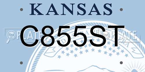 C855ST Kansas License Plate