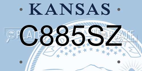 C885SZ Kansas License Plate