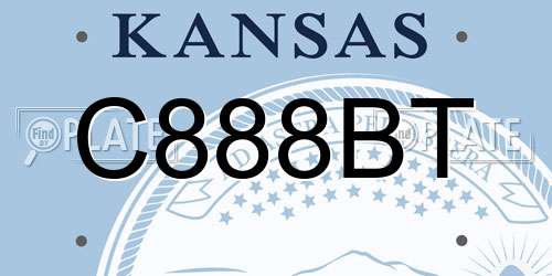 C888BT Kansas License Plate