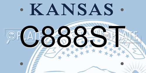 C888ST Kansas License Plate