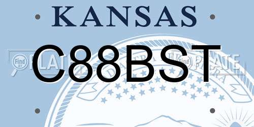 C88BST Kansas License Plate
