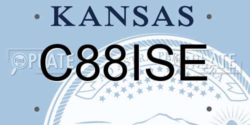 C88ISE Kansas License Plate