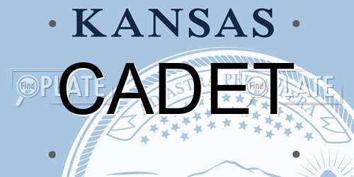 CADET Kansas License Plate