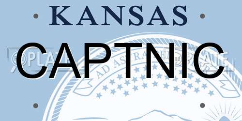 CAPTNIC Kansas License Plate