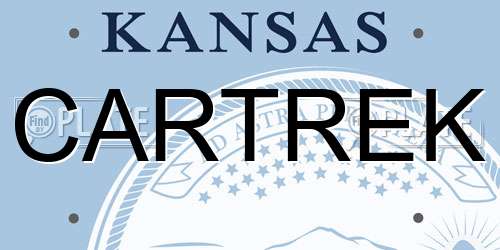 CARTREK Kansas License Plate