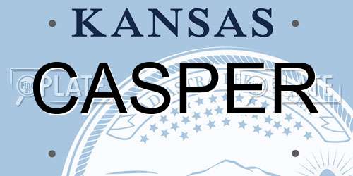 CASPER Kansas License Plate
