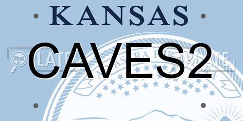 CAVES2 Kansas License Plate