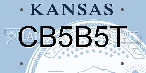 CB5B5T Kansas License Plate