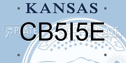 CB5I5E Kansas License Plate
