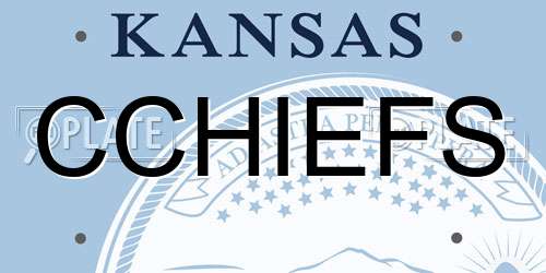 CCHIEFS Kansas License Plate
