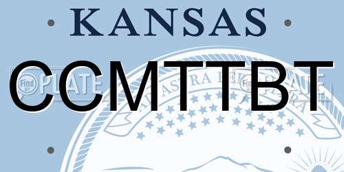 CCMTTBT Kansas License Plate