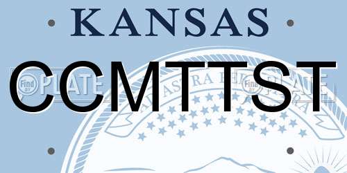 CCMTTST Kansas License Plate