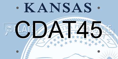 CDAT45 Kansas License Plate