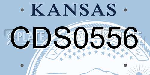 CDS0556 Kansas License Plate