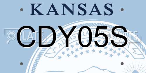 CDY05S Kansas License Plate