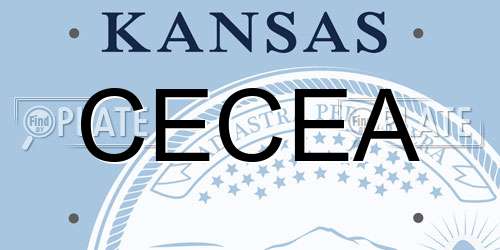 CECEA Kansas License Plate