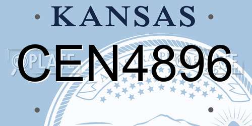 CEN4896 Kansas License Plate