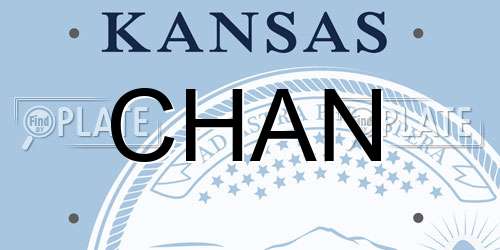 CHAN Kansas License Plate