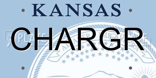 CHARGR Kansas License Plate