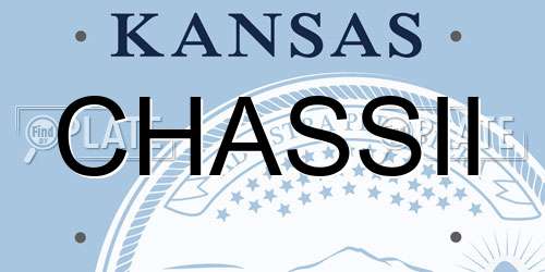 CHASSII Kansas License Plate