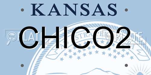 CHICO2 Kansas License Plate