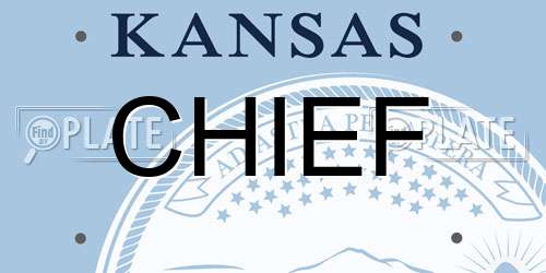 CHIEF Kansas License Plate