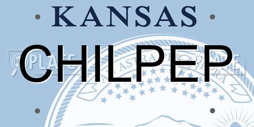 CHILPEP Kansas License Plate